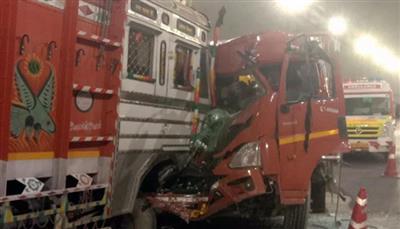 ਦੋ ਟਰੱਕਾਂ ਦੀ ਭਿਆਨਕ ਟੱਕਰ, 4 ਦੀ ਮੌਤ ਤੇ 7 ਜ਼ਖ਼ਮੀ